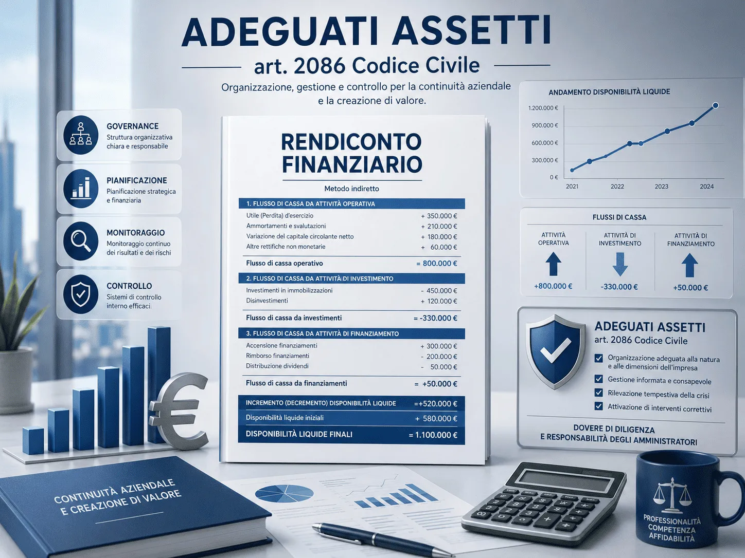 Il rendiconto finanziario e l'art. 2086 del cod. civ.